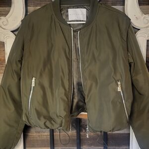 Missguided Khaki Bomber Jacket